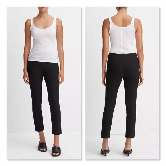 ✨ VINCE ✨ Stitch-front Seam Leggings - [Large, Black] - Picture 1 of 13